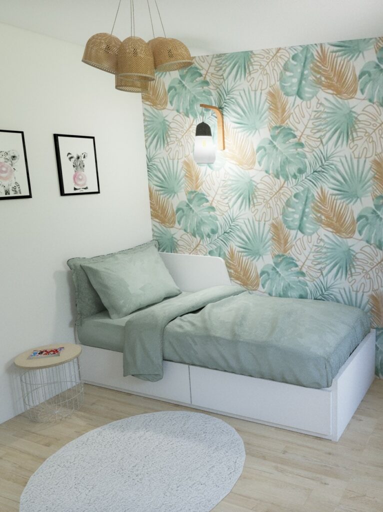 Décoration d'une chambre jungle