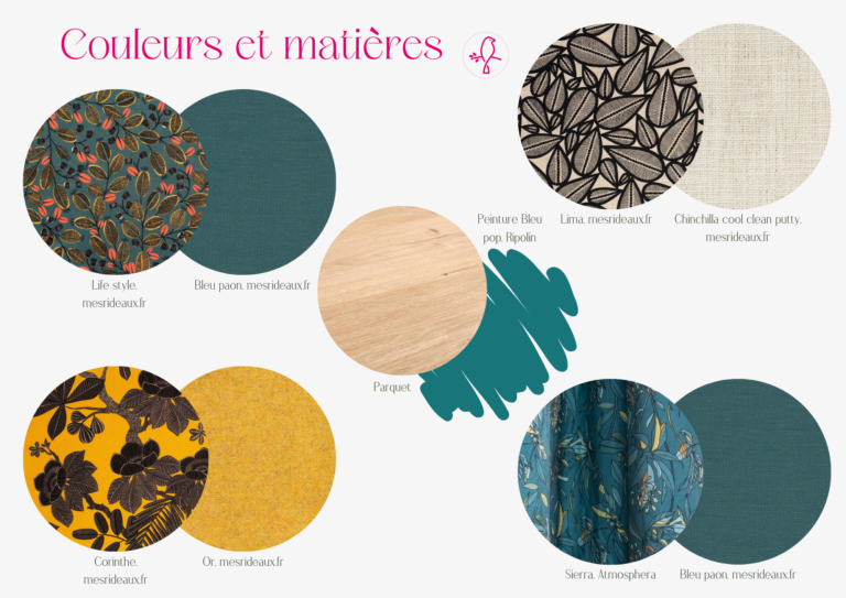 Choix de couleurs par une décoratrice d'intérieur